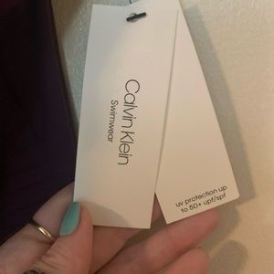 NWT one piece swimsuit eggplant